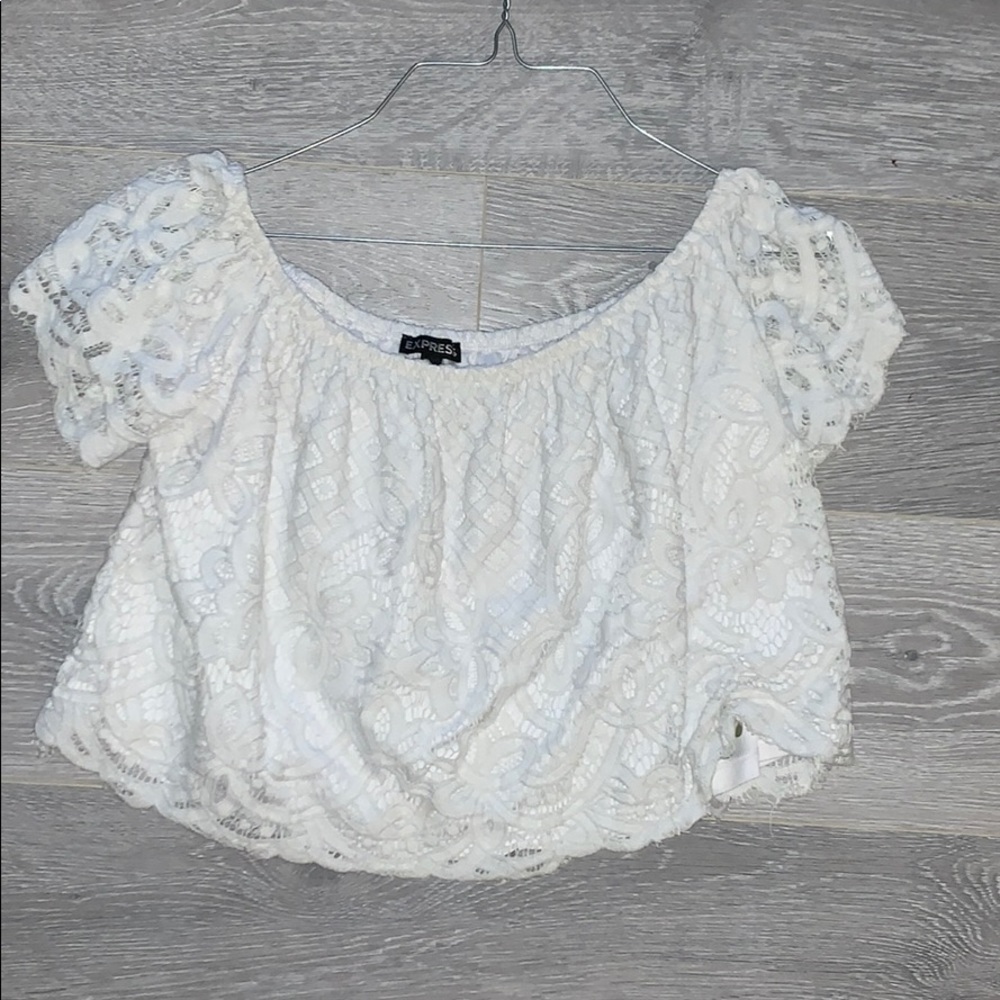 Off the shoulder crop top